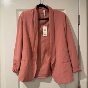 Mural Blush Pink Blazer
